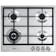 DeLonghi DNSL460X 4 Burner Gas Hob in Stainless Steel Includes 3.5 kW Dou