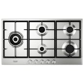 DeLonghi DNSL590X 5 Burner Gas Hob in Stainless Steel Includes 3.8 kW Dou