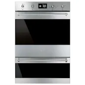 Smeg DOSP6390X 60cm Classic Built-In Double Oven St/Steel Dark Glass