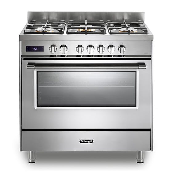 DeLonghi DSR927DFX 90cm Space Single Cavity Dual Fuel Range