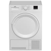 Beko DTLCE80051W 8kg Condenser Dryer in White B Rated Sensor