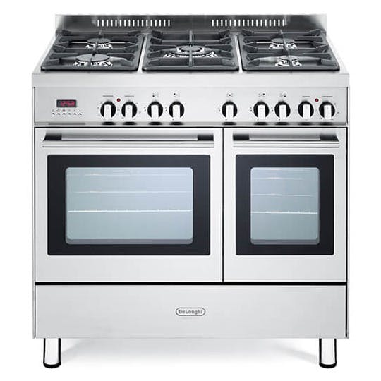 DeLonghi DTR906DF 90cm Modern Twin Cavity Dual Fuel Range