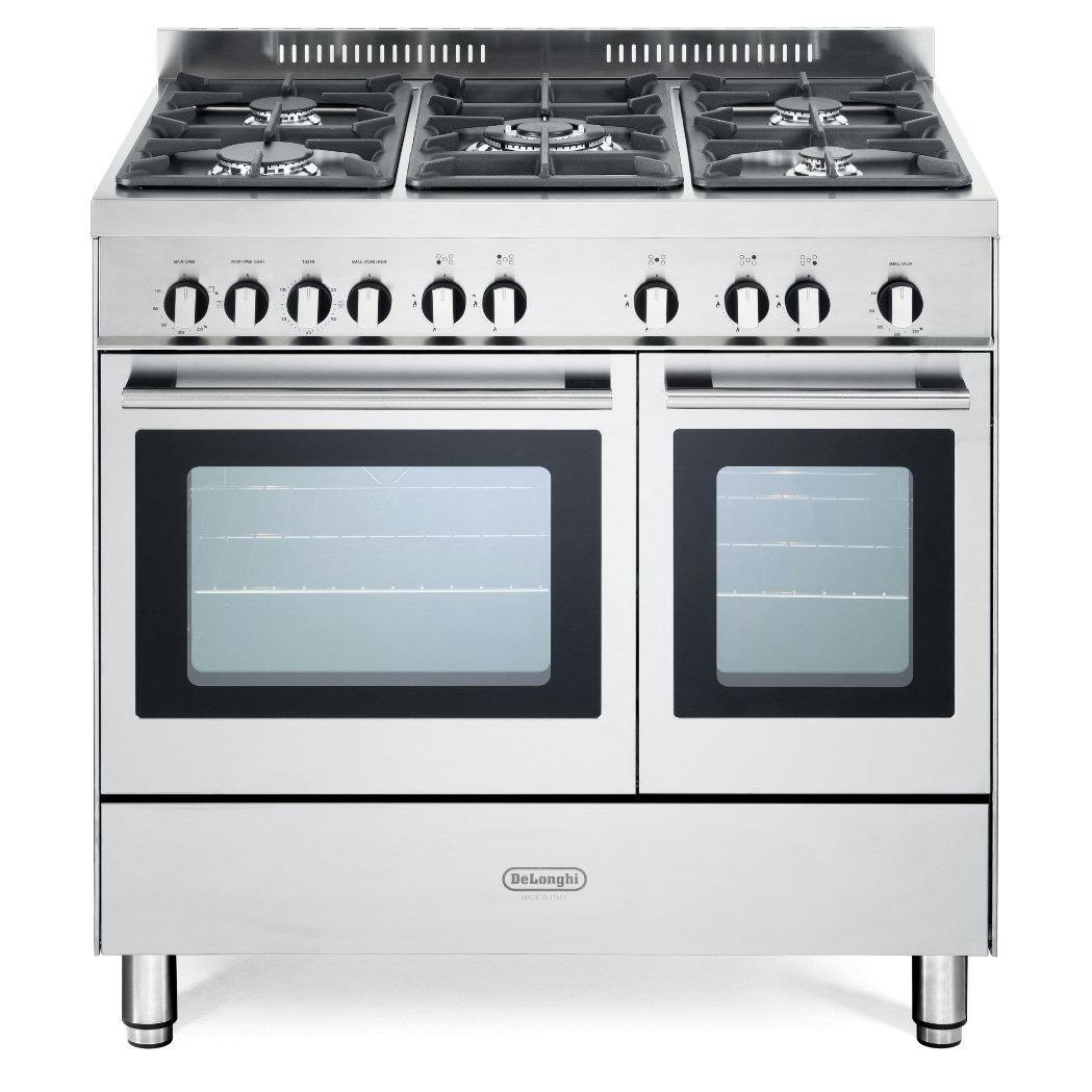 DeLonghi DTR906G 90cm Modern Twin Cavity Gas Range Cooker