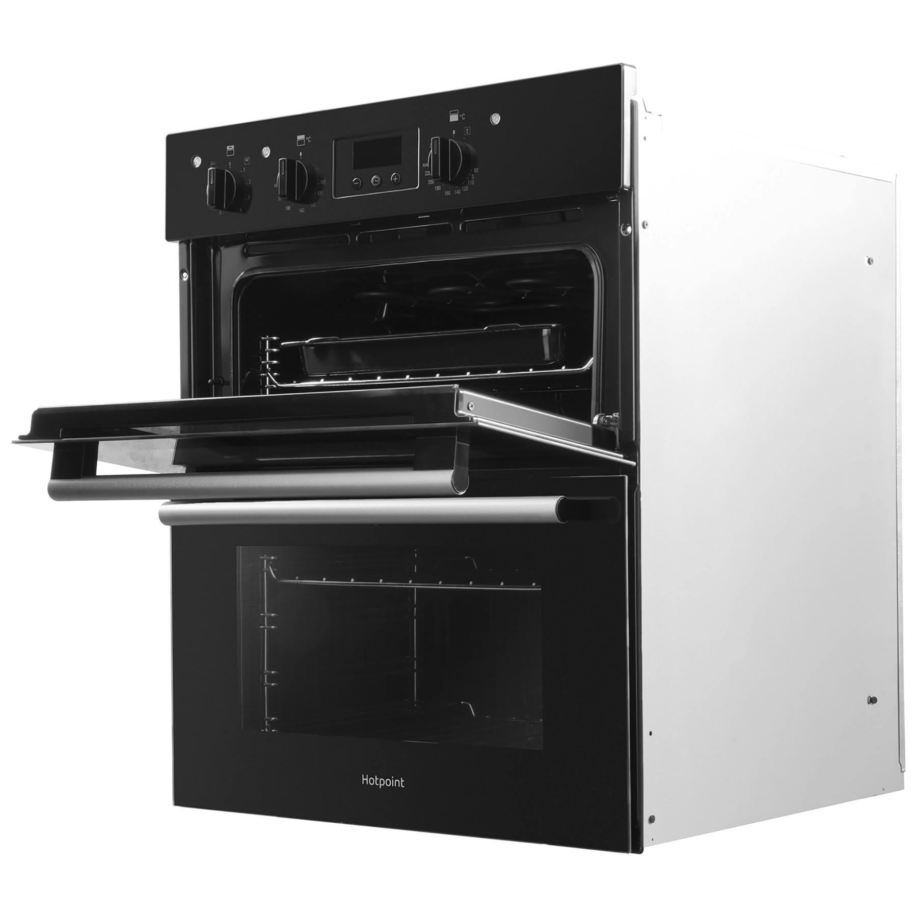 Hotpoint DU2540BL 60cm Built Under Double Electric Fan Oven in Black