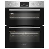 Indesit DUI10DIX Built Under Electric Double Oven in Stainless Steel Eas