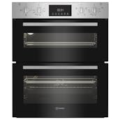 Indesit DUI12DIX Built Under Electric Double Oven in Stainless Steel Cat