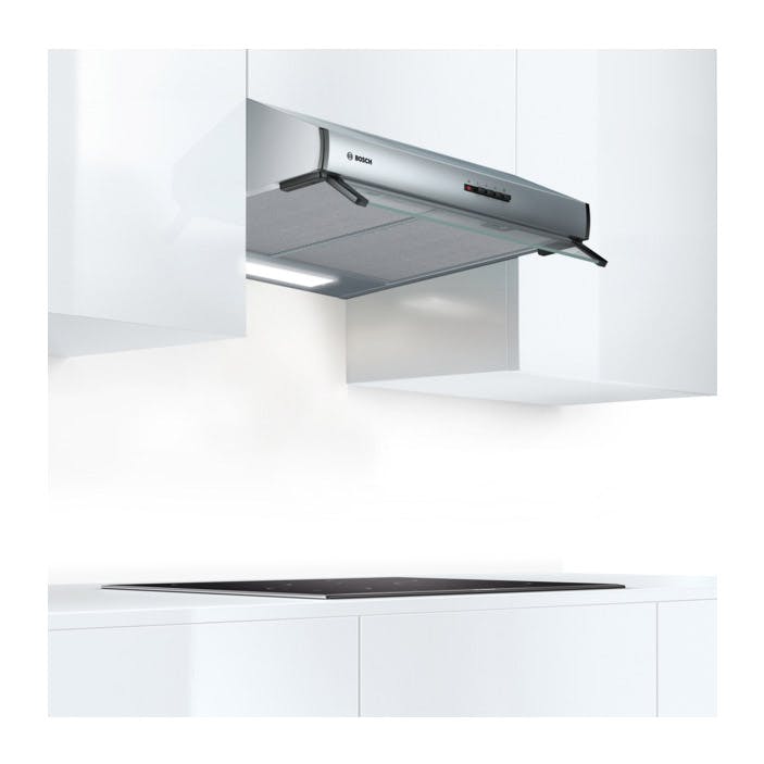 Bosch DUL63CC50B Series 4 60cm Built Under Visor Cooker Hood in Br Steel