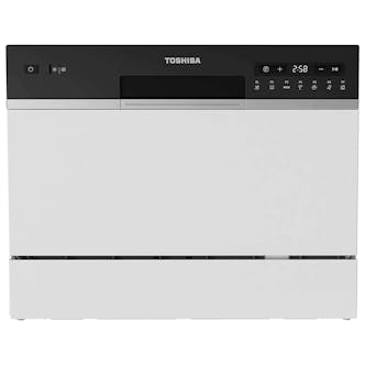 Toshiba DW-06T2W Table Top Dishwasher in White 6 Place Settings F Rated