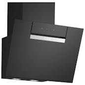 Bosch DWK67FN60B Series 4 60cm Angled Chimney Hood in Black Glass