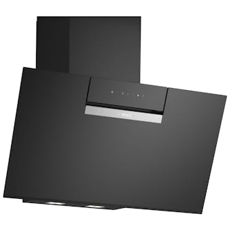 Bosch DWK87FN60B Series 4 80cm Angled Chimney Hood in Black Glass