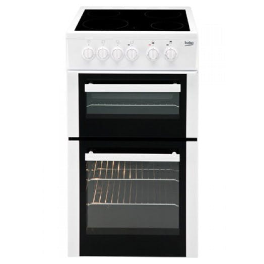 electric cooker double oven ceramic hob