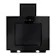 CDA EVA60BL 60cm Angled Chimney Hood in Black 3 Speed Fan