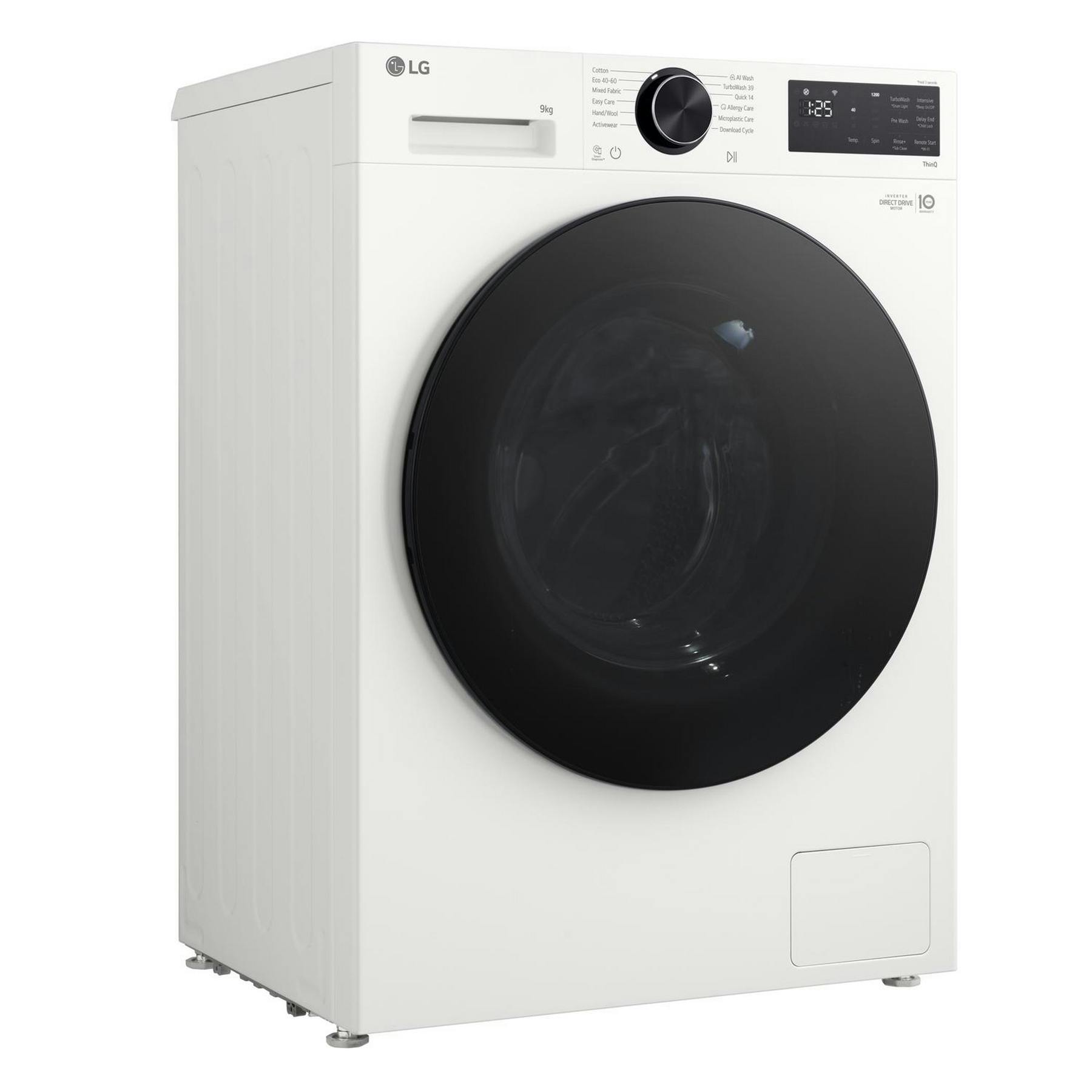LG F2X50S9TWB 9kg 1200 Spin Washing Machine in White A Rated