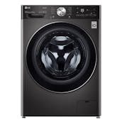 LG F4V1012BTSE Washing Machine in Black Steel 1400rpm 12kg A Rated