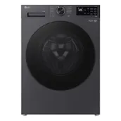 LG F4X5011TBB 11kg 1400 Spin Washing Machine in Matte Black A Rated A