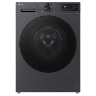 LG F4X5013TBB 13kg 1400 Spin Washing Machine in Matte Black A Rated w