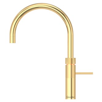 Quooker FNRGLD Fusion Round Spout Boiling Water Tap in Gold