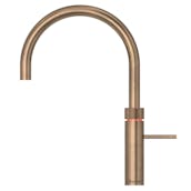 Quooker FNRPTB Fusion Round Spout Boiling Water Tap in Patinated Brass