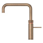 Quooker FNSPTB Fusion Square Spout Boiling Water Tap in Patinated Bras