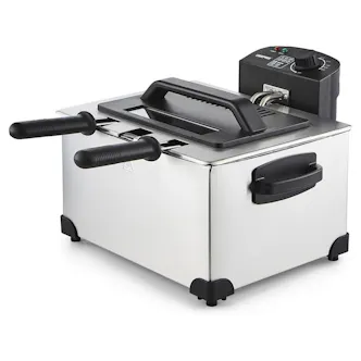 Geepas GDF36017UK 5L Electric Deep Fat Fryer with Triple Baskets - Stainl