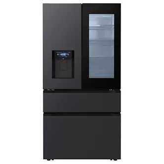 LG GMGW50DEEV InstaView American Fridge Freezer in Essence Black Stee