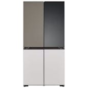 LG GMV960NNME InstaView American Fridge Freezer in Lux Gray-Lux White