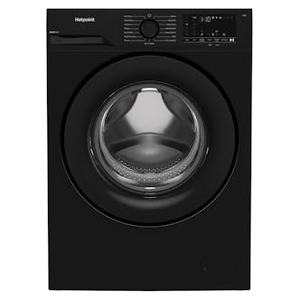Hotpoint H101BANTISTA 10kg 1400 Spin Washing Machine in Black A Rated Pet Hai