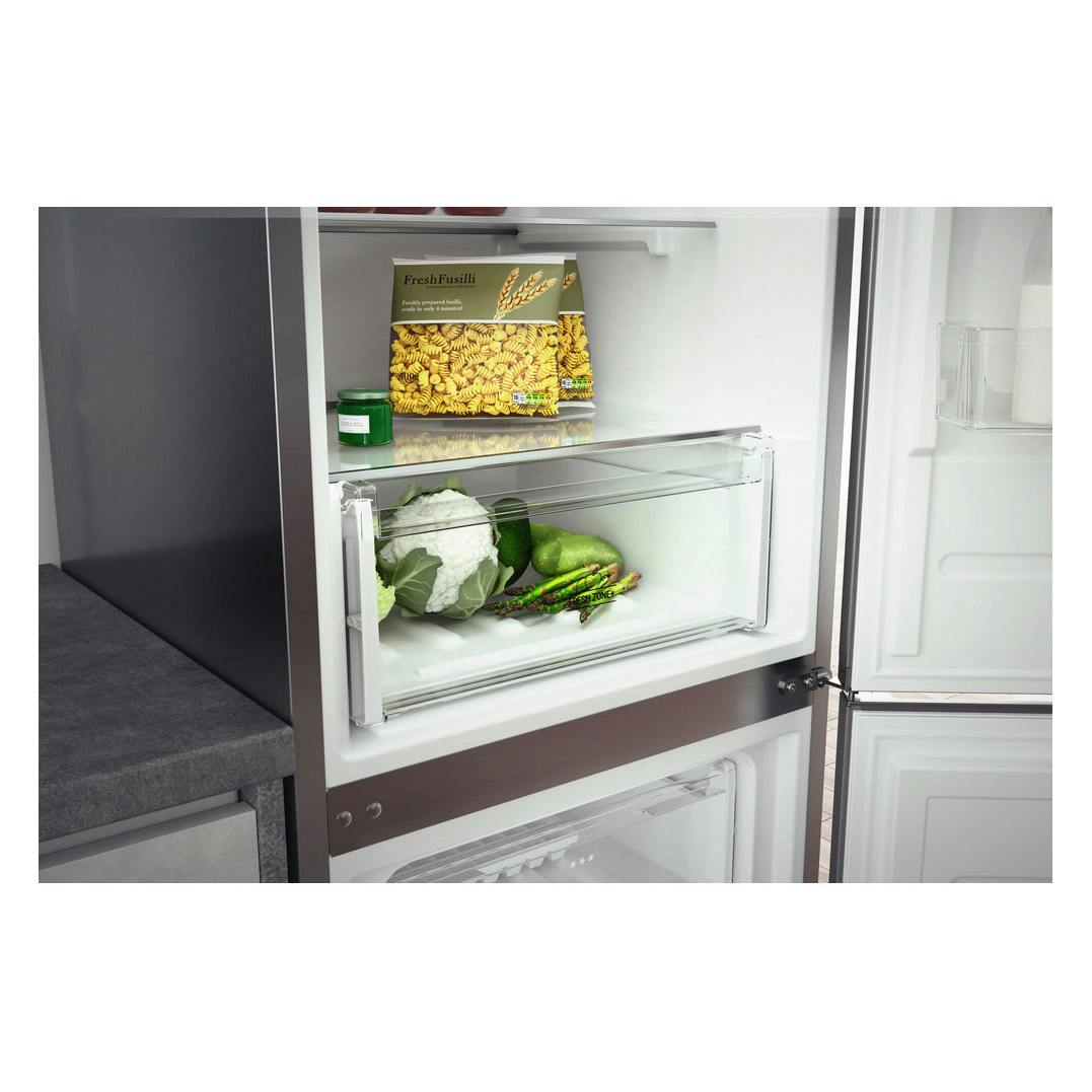Hotpoint H1NT811EOX1 60cm Low Frost Fridge Freezer in St Steel 1
