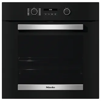 Miele H2465BP Built-In Electric Pyrolytic Oven in Obsidian Black 76L