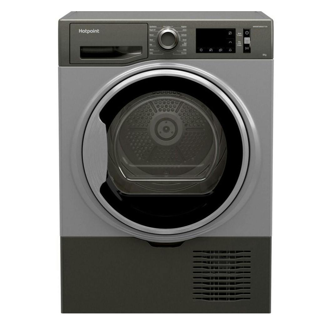 Hotpoint H3D81GSUK 8kg Condenser Dryer In Graphite B Rated Sensor