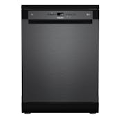 Hotpoint H8FHP51BSUK 60cm Dishwasher in Black Steel Place Setting B Rated