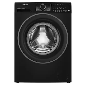 Hotpoint HB123WBCARE 12kg 1400 Spin Washing Machine in Black A Rated with Ho