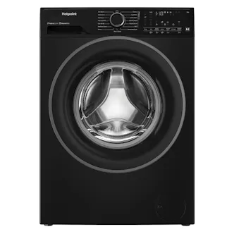 Hotpoint HB93WBCAREUK 9kg 1400 Spin Washing Machine in Black A Rated with Hom