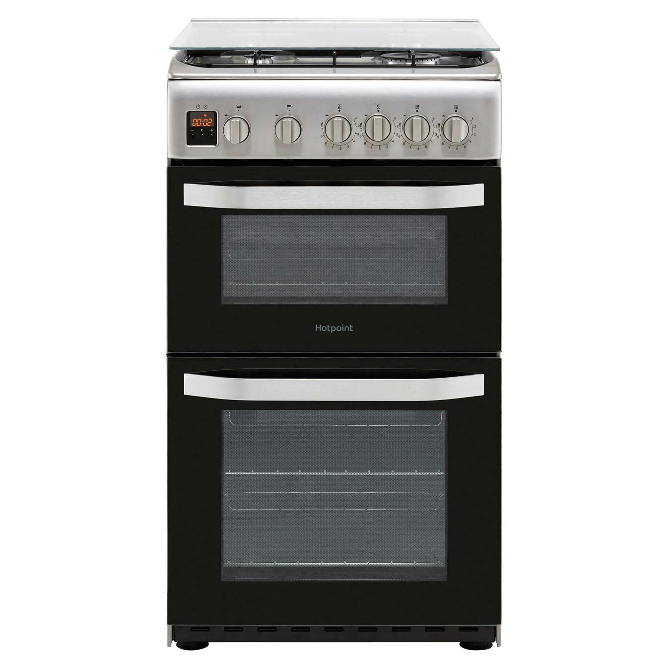 50cm Gas Cooker in St/St, Double Oven 