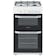 Hotpoint HD5G00KCW 50cm Twin Cavity Gas Cooker in White Catalytic Liners