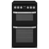 Hotpoint HD5V93CCB 50cm Double Oven Electric Cooker in Black Ceramic Hob