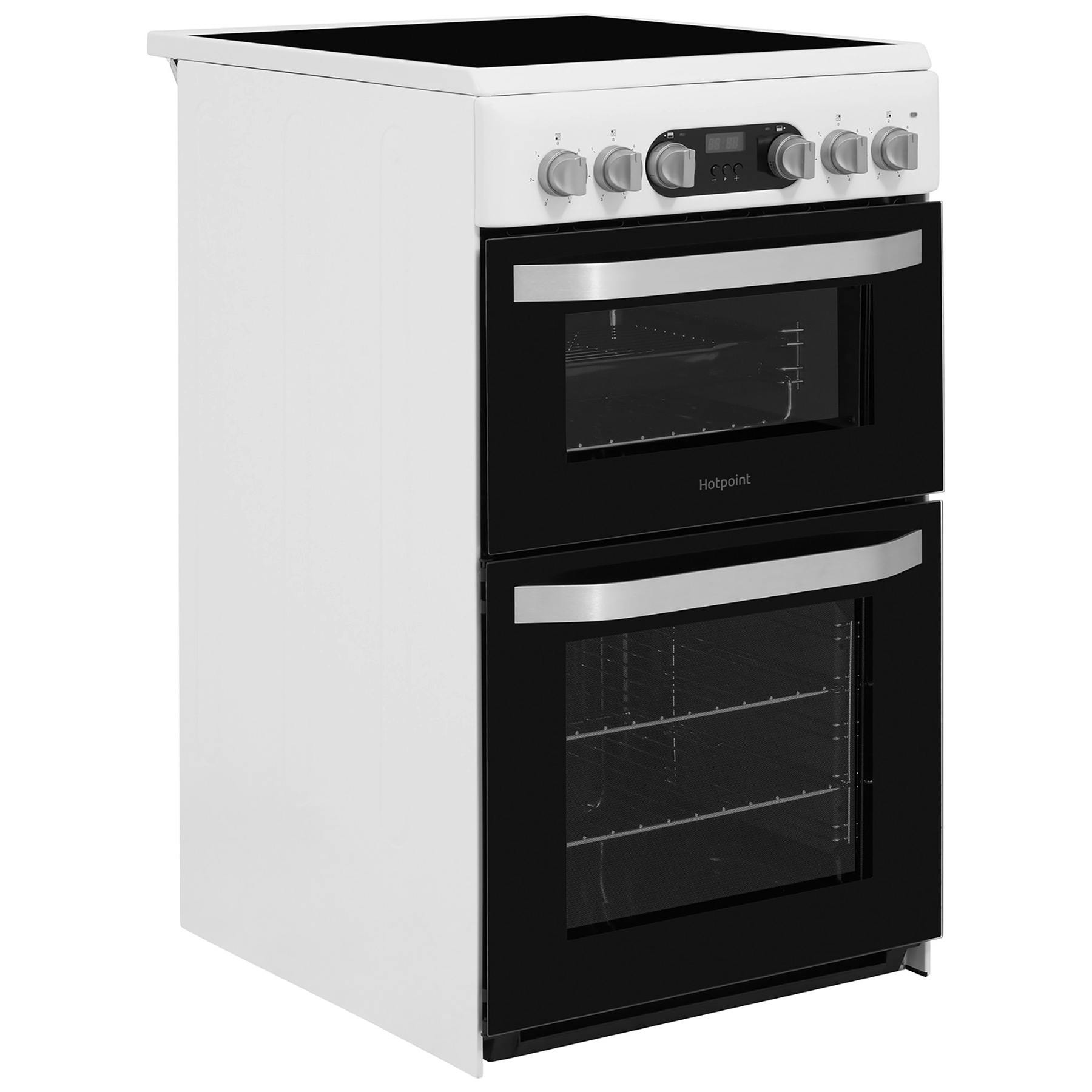 hotpoint double oven ceramic hob