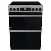 Hisense HDCEC6C20X 60cm Double Oven Electric Cooker in Stainless Steel Cer