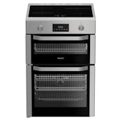Hotpoint HDE6IDC2X 60cm Double Oven Electric Cooker in Stainless Steel Ind