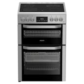 Hotpoint HDE6VDCASX 60cm Double Oven Electric Cooker in Stainless Steel Cer