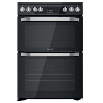 Hotpoint HDM67V9HCB 60cm Double Oven Electric Cooker in Black Ceramic Hob