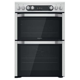 Hotpoint HDM67V9HCX 60cm Double Oven Electric Cooker in St/St Ceramic Hob