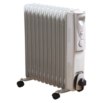 Daewoo HEA1145GE 2.5kW Oil Filled Radiator in White 3 Heat Settings