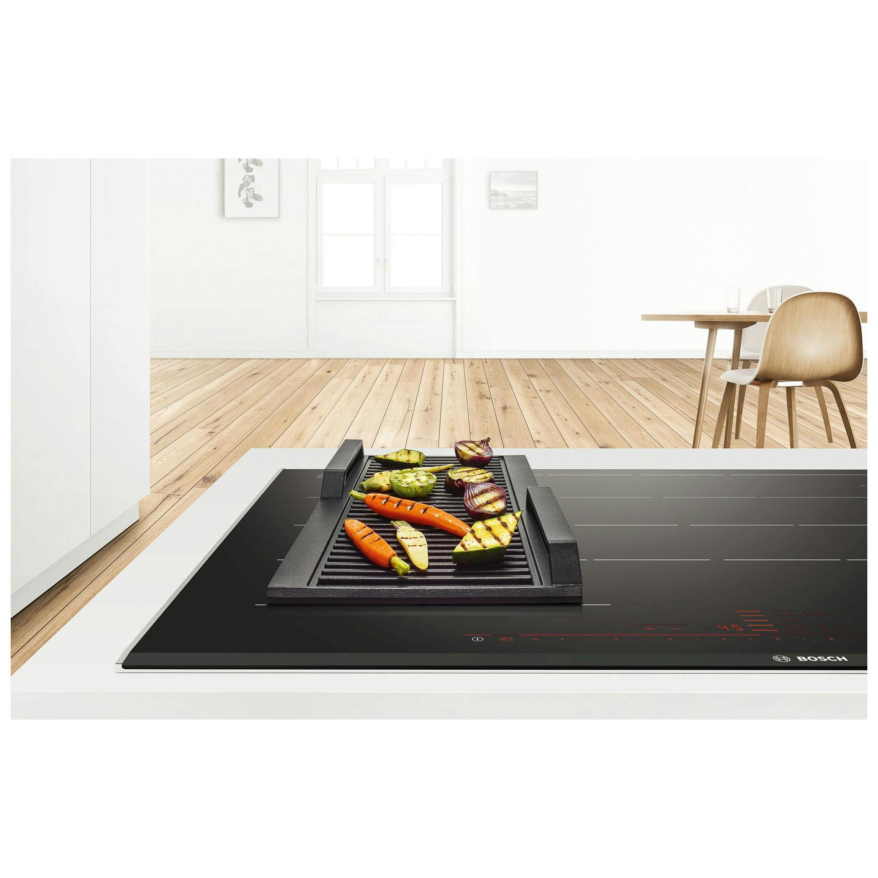 Bosch HEZ390522 40cm FlexInduction Griddle Plate in Cast Iron