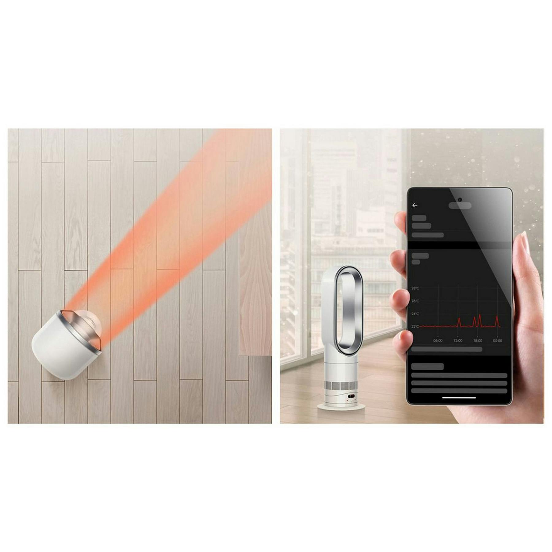 Dyson HF1 Hot+Cool Remote Link Pre-Heat Heater & Cooling Fan in