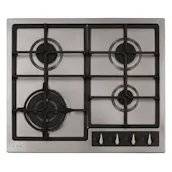 CDA HG6351SS 60cm Built-In 4 Burner Gas Hob in St/Steel Wok Burner