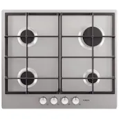 AEG HG654320NM 60cm 4 Burner Gas Hob In St/Steel Cast Iron Supports