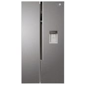 Hoover HHSWD918F1XK American Fridge Freezer Silver NP Water F Rated