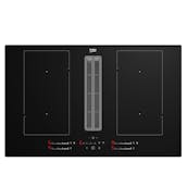 Beko HIXI84700UP 82cm 4 Zone Induction Hob with Integrated Vented Extrac
