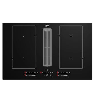 Beko HIXI84700UP 82cm 4 Zone Induction Hob with Integrated Vented Extrac